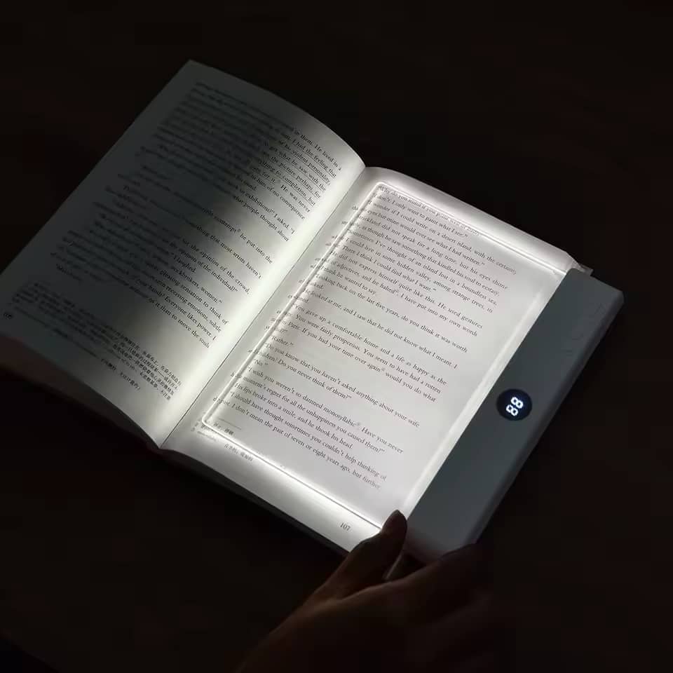 LED Flat Panel Night Vision Reading Light Eye Protection Reading Light Usb Charging Student Night Reading Lamp Book Lamp Indoor